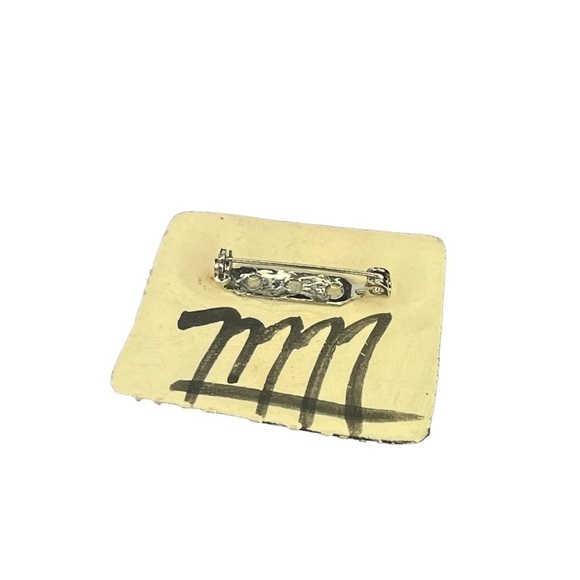 Handmade Glazed Ceramic Pin - Picture 2 of 7